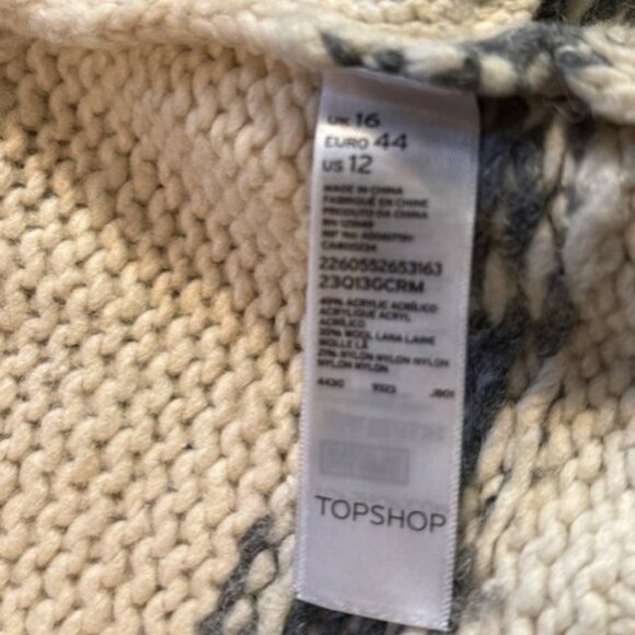 Topshop starsky Fair Ilse cardigan Sweater - NWOT - Picture 16 of 16